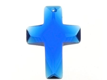 CZ Cross Blue 18 X 25 mm Pendant Supply