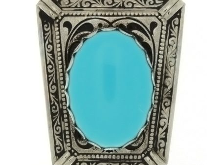 SLIDE GEMSTONE TURQUOISE LADDER 18 X 25 MM BOLO Sale