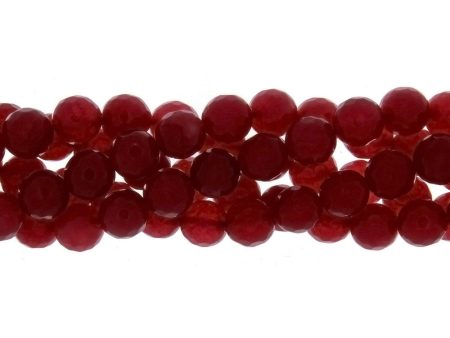 DYED ROUND FACETED 8 MM STRAND For Cheap