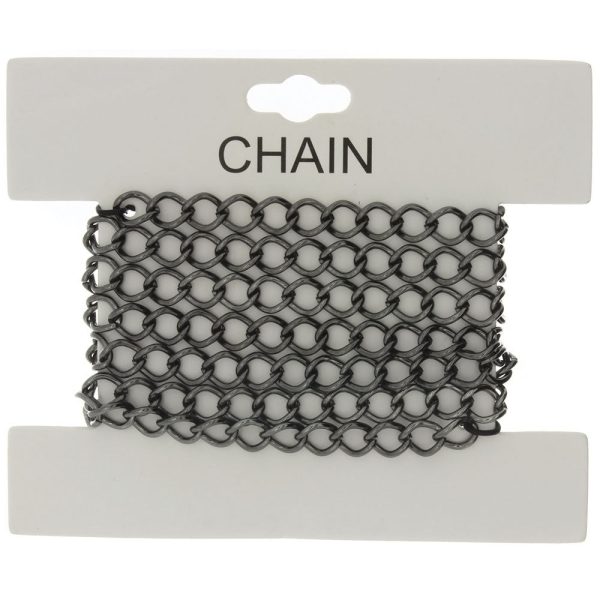 CHAIN NO-CLASP CURB GUNMETAL 6.5 MM X 1 YD Online