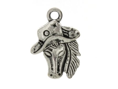 ANIMAL HORSE 21 X 28 MM PEWTER CHARM Online