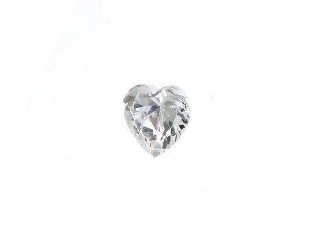 CUBIC ZIRCONIA QUARTZ CRYSTAL HEART FACETED GEMS For Sale