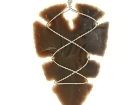 PENDANT NATURAL AGATE 2 IN ARROWHEAD Supply