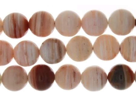 BOTSWANA PEACH ROUND 15 MM STRAND Hot on Sale