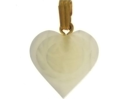 NATURAL MOTHER OF PEARL HEART 15 MM PENDANT For Discount