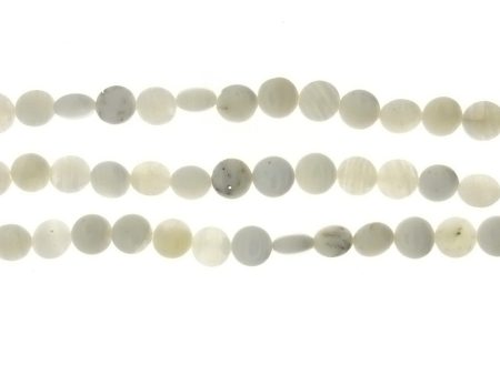 WHITE COIN 10 MM STRAND Supply