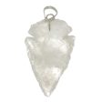 PENDANT CRYSTAL QUARTZ 45 MM ARROWHEAD For Cheap