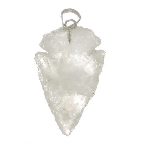 PENDANT CRYSTAL QUARTZ 45 MM ARROWHEAD For Cheap