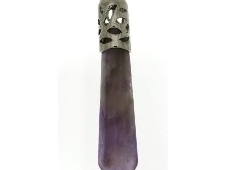 GEMSTONE AMETHYST POINT 65 MM PENDANT Sale