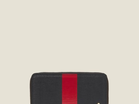 Forget Me Not Wallet - Shiny Stripe Navy Red Online Hot Sale