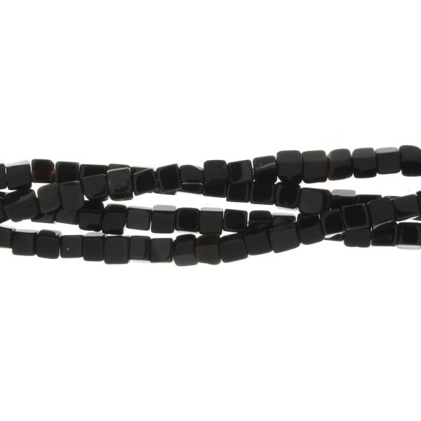 BLACK CUBE 5 MM STRAND Fashion