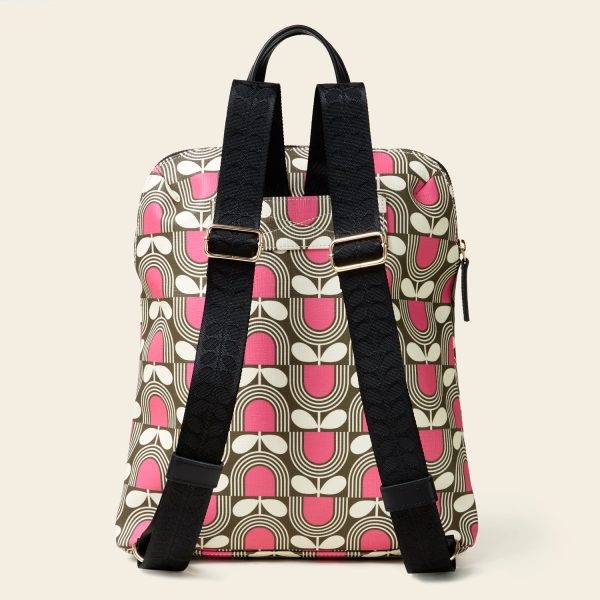 Bestie Backpack - Striped Tulip Fuchsia Online Sale