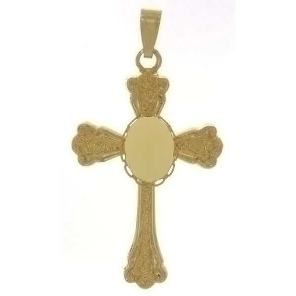 Cabochon Setting Cross Pendant Holds 10x14 mm Cabochon Online