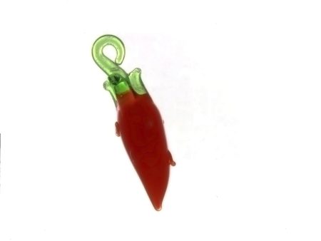 FOOD CARROT GLASS CHARM Fashion