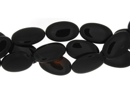 BLACK OVAL 25 X 40 MM STRAND Cheap