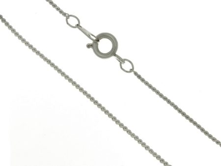 CHAIN NECKLACE HERRINGBONE SILVER 1 MM X 24 IN (DOZ) on Sale