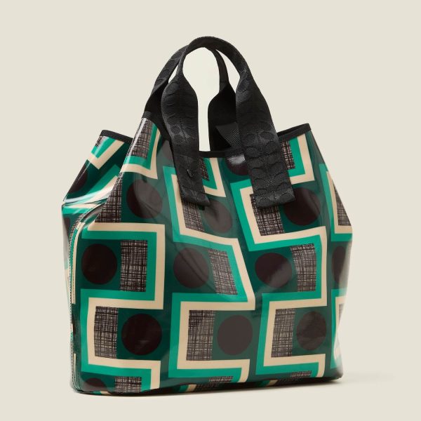 Carryall Large Tote - Balcony Spot Emerald Online Sale