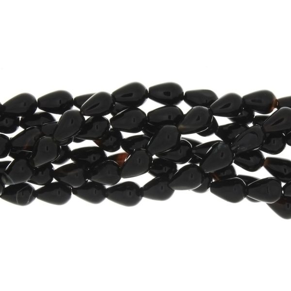 BLACK DROPLET 3 X 6 X 9 MM STRAND For Discount