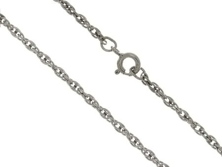 Chain Necklace Rope Sterling Silver 2 mm X 18 in Online now