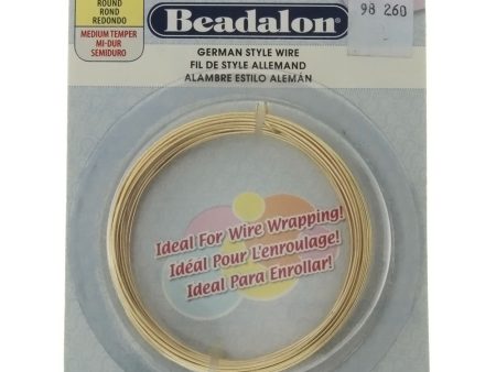 BEADALON 20 GAUGE ROUND GOLD WIRE (6 M) Sale