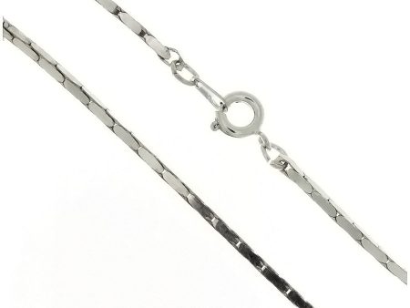 CHAIN NECKLACE ZEBRA SILVER 1.4 MM X 18 IN (DOZ) Online now