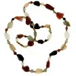 BEADED GEMSTONE VARIOUS BEGGAR BEAD NECKLACE Discount