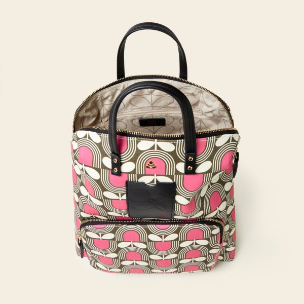 Bestie Backpack - Striped Tulip Fuchsia Online Sale