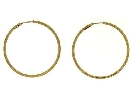 X HOOP 27 MM GF EARRINGS on Sale