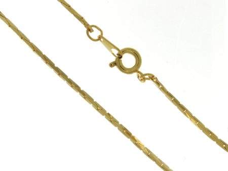 CHAIN NECKLACE COBRA GOLD 1.2 MM X 18 IN (DOZ) Supply