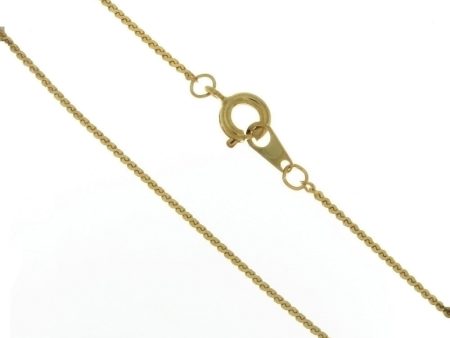 CHAIN NECKLACE HERRINGBONE GOLD 1 MM X 24 IN (DOZ) on Sale