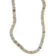 BEADED NATURAL SHELL HEISEI NECKLACE Cheap