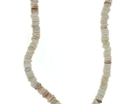 BEADED NATURAL SHELL HEISEI NECKLACE Cheap