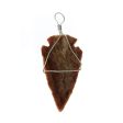 PENDANT NATURAL AGATE 1 1 2 IN ARROWHEAD Online now