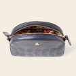 Babaluna Crossbody - Navy Punched Flower Online Sale