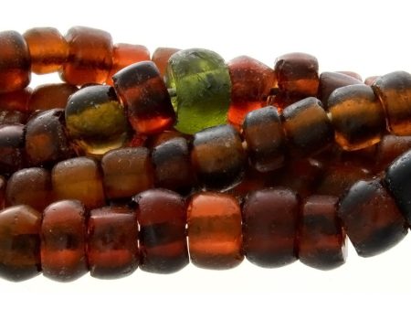 BALI RECYCLED RONDELLE 6 X 8 MM STRAND For Cheap