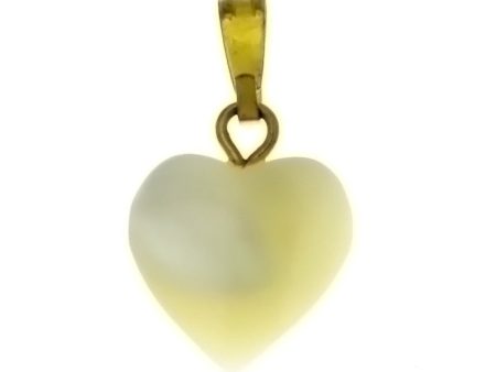 NATURAL MOTHER OF PEARL HEART 12 MM PENDANT For Cheap