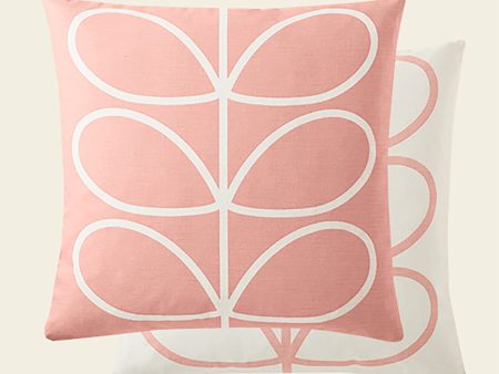 Linear Stem Pale Rose Cushion Online now