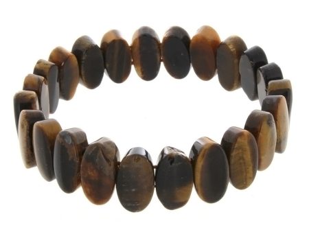 STRETCH GEMSTONE TIGER S EYE OVAL BRACELET Supply