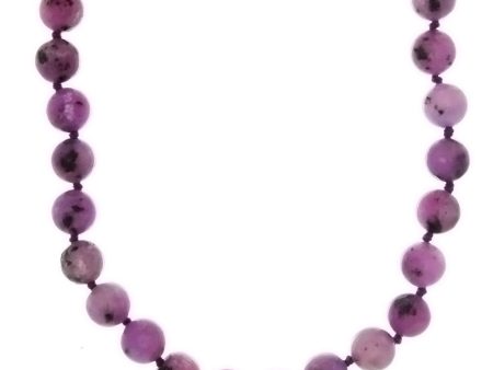 BEADED GEMSTONE KIWI STONE ROUND NECKLACE Online