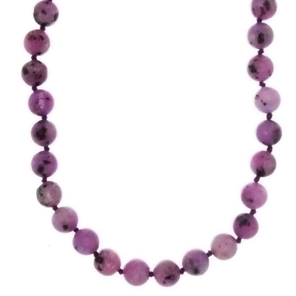 BEADED GEMSTONE KIWI STONE ROUND NECKLACE Online