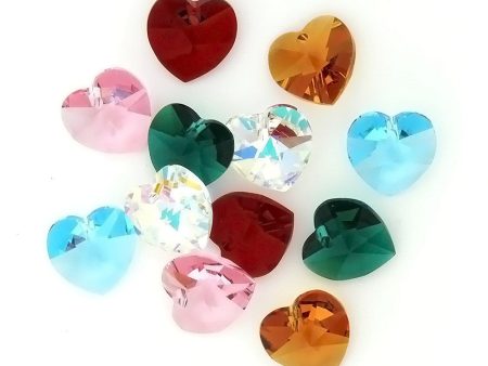 VARIOUS AUSTRIAN HEART 10 MM LOOSE (12 PC) Discount