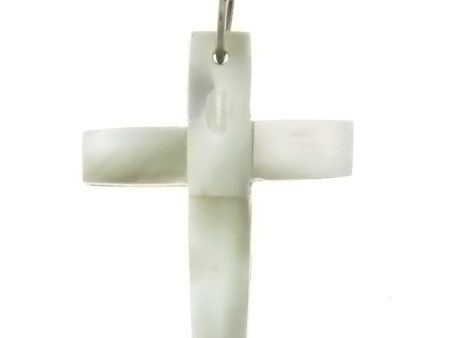 NATURAL MOTHER OF PEARL CROSS 22 X 28 MM PENDANT Online