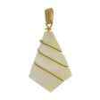 NATURAL MOTHER OF PEARL DIAMOND 18 X 25 MM PENDANT Cheap