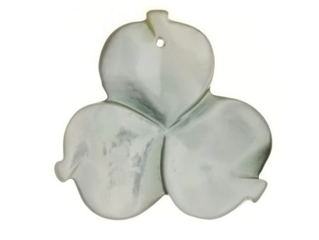 NATURAL MOTHER OF PEARL FLOWER 40 MM PENDANT Online Sale