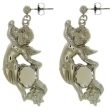 Cabochon Setting Dangle Cherub Earrings Holds 8x10 mm Cabochon Online