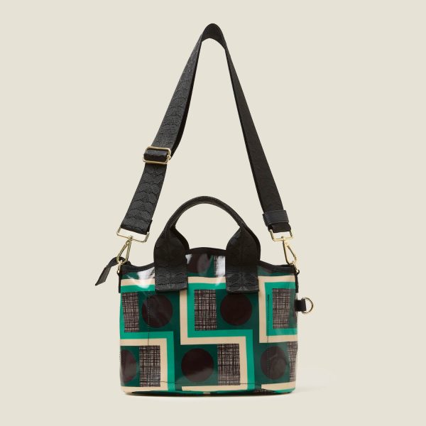 Hand Carry Handbag - Balcony Spot Emerald For Sale