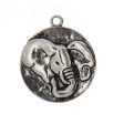 ANIMAL ELEPHANT 38 MM PEWTER CHARM on Sale