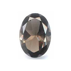 GEMSTONE QUARTZ SMOKY OVAL FACETED GEMS Sale