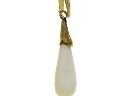 NATURAL MOTHER OF PEARL TEARDROP 8 X 20 MM PENDANT on Sale