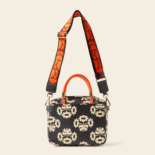 Block Medium Handbag - Posey Flower Midnight For Cheap